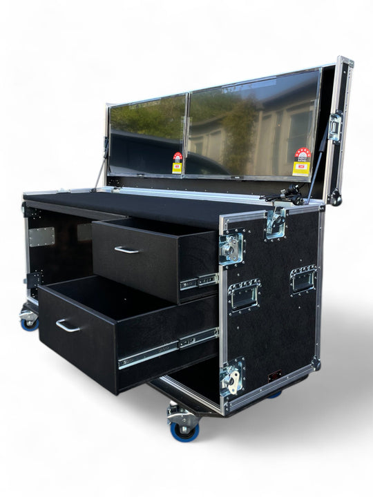 Livesound - LSPDSC - Production Case With Draws, Worksurface  & Screens