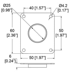 Penn Elcom - L2455/MBZ - Cover Plate for Small Slam Latch for Slam-Lid System