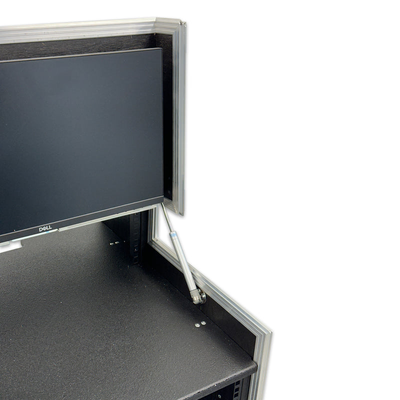 Livesound - LS19PDW-S - 19" Rack Workstation Case With Screen Mount.