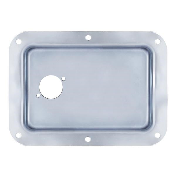 Penn Elcom - D021Z - Dish Punched for 1 x D-Series Connector - Zink