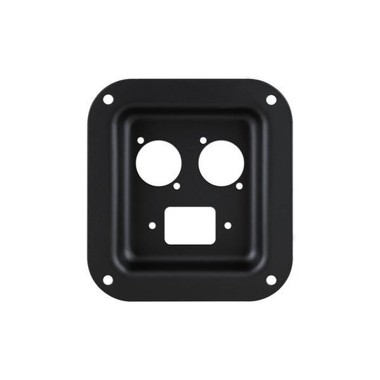 Penn Elcom - D0946-40K - Punched for 1 x IEC and 2 x D-Series Connectors - Black.