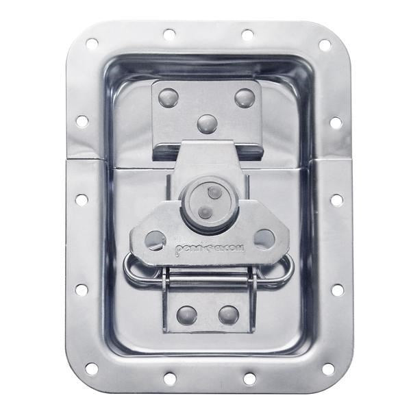 Penn Elcom - L925/525S - Large Latch in Plain Dish - Stainless Steel