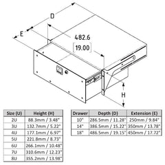 Penn Elcom - R2293-18-8UK - 8RU 18